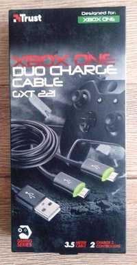 TRUST GXT 221 kabel duo charge do xbox one czarny nowy konsola tanio