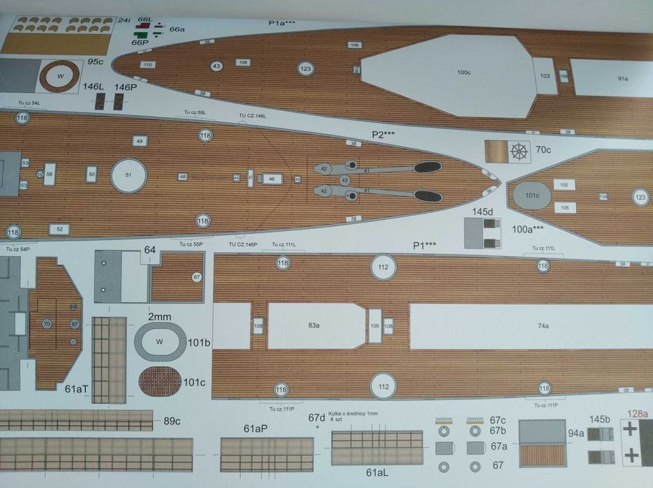 Model kartonowy Lekki krążownik HMS Caroline, Angraf Model, 1:200