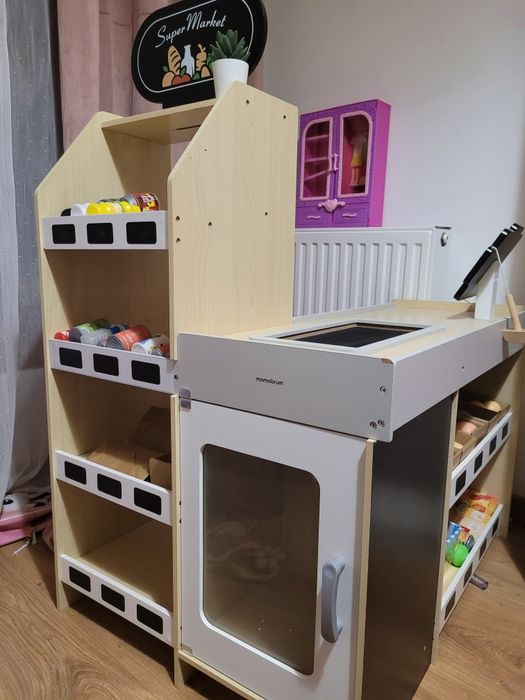 Zabawkowy drewniany sklep mamabrum