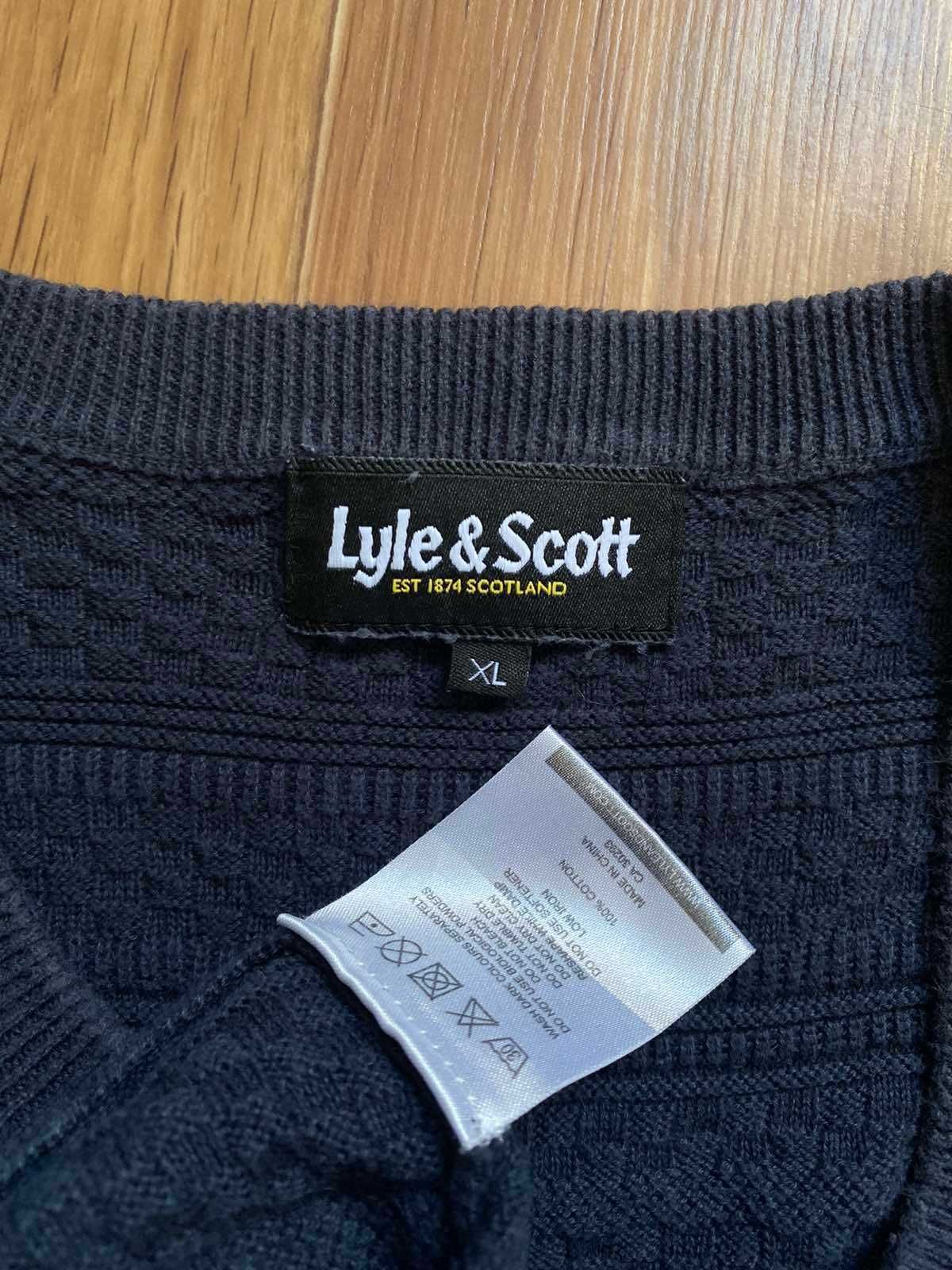 Lyle Scott - кофта свитер пуловер мужской высокий рост размер XL-XXL