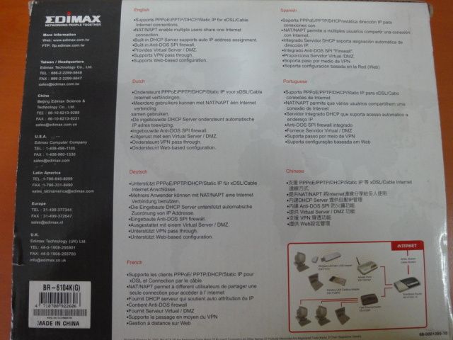 Router Edimax internet access