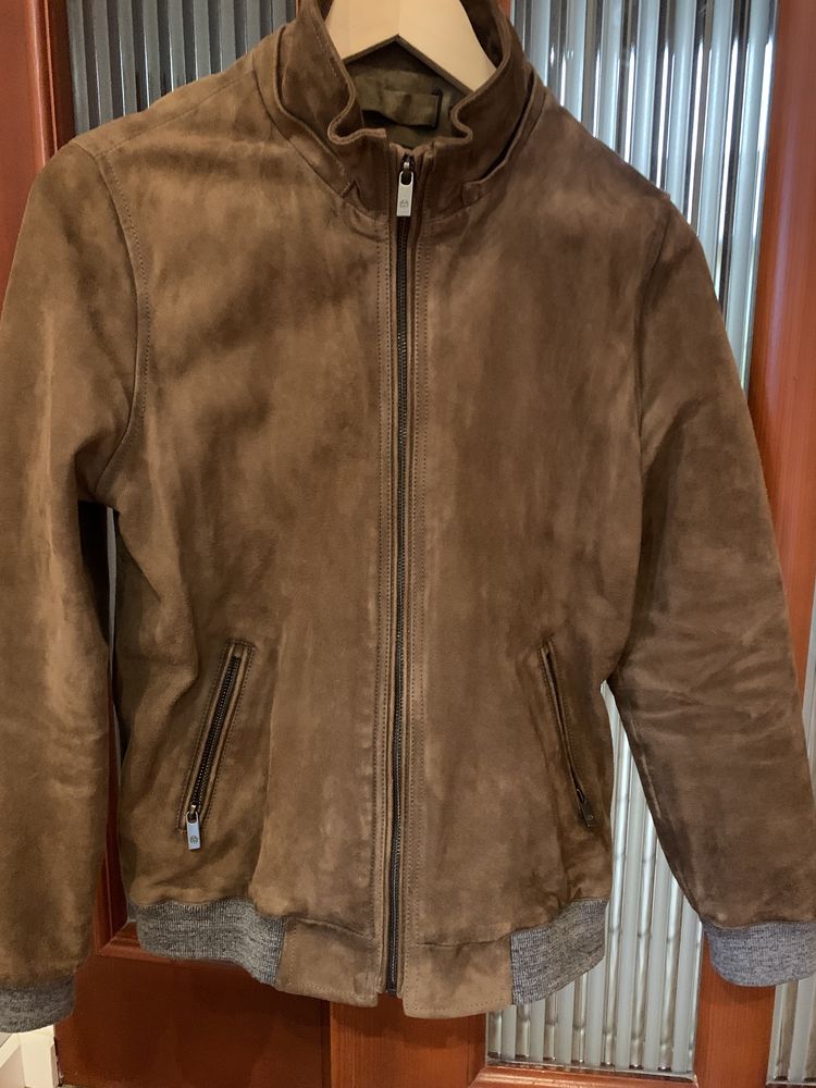 Kurtka zamszowa Massimo Dutti 164