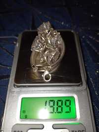 Bransoletka srebrna śliczna z cyrkoniami 19,86 gram !