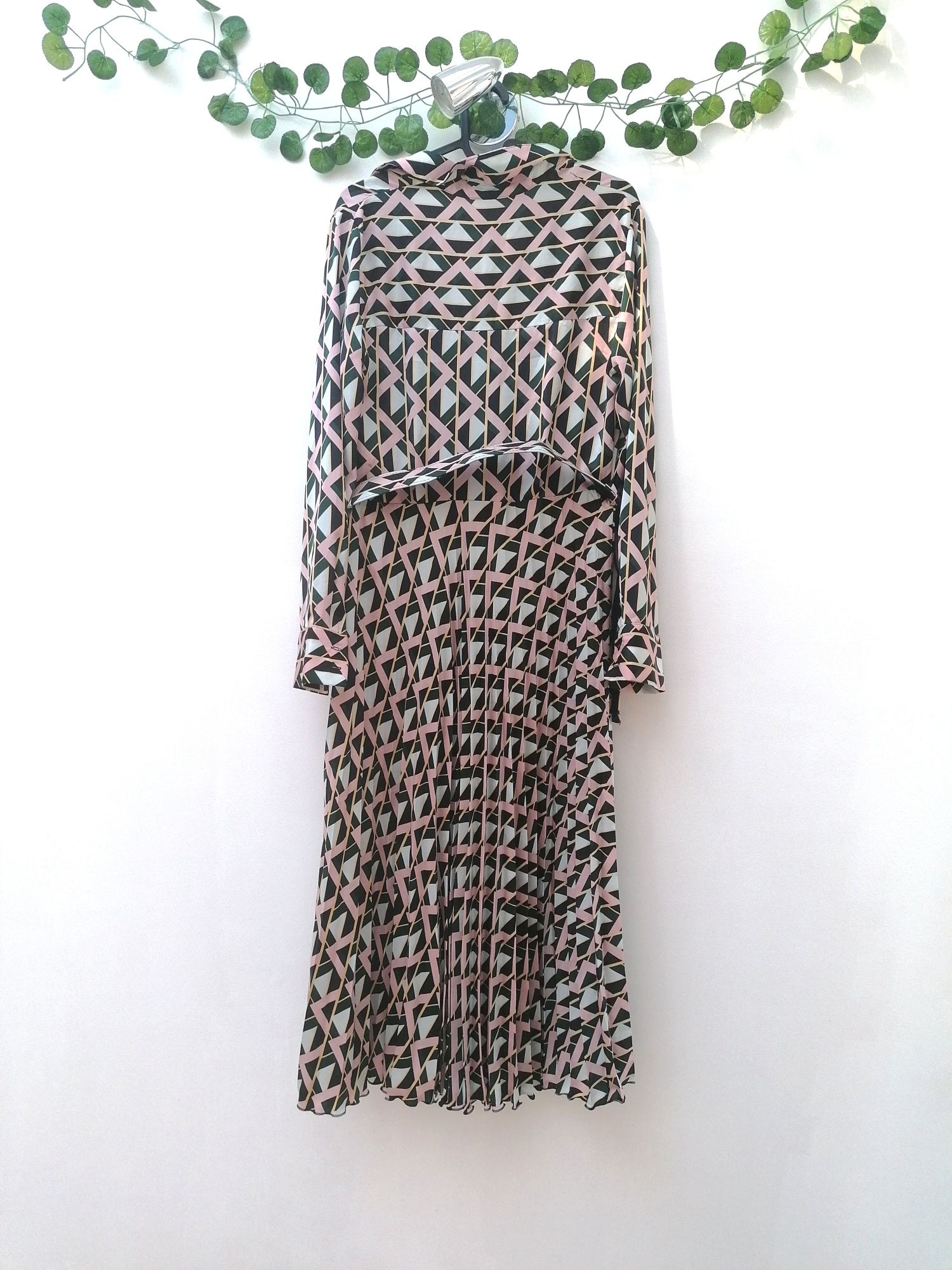 Vestido Maxi com Padrão geométrico