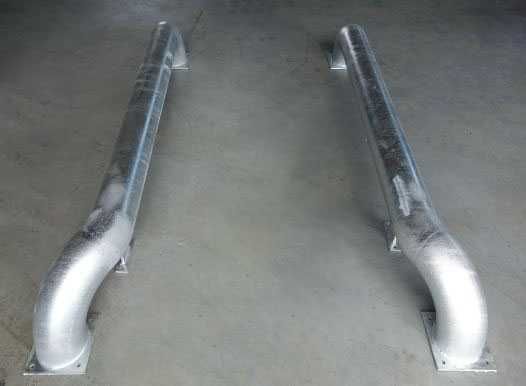 Naprowadzacze kól rurowe ODBOJNICE NAPROWADZACZ ocynk