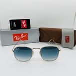 Солнцезащитные очки Ray Ban Frank 3857 Gold-Blue Grade 51мм стекло