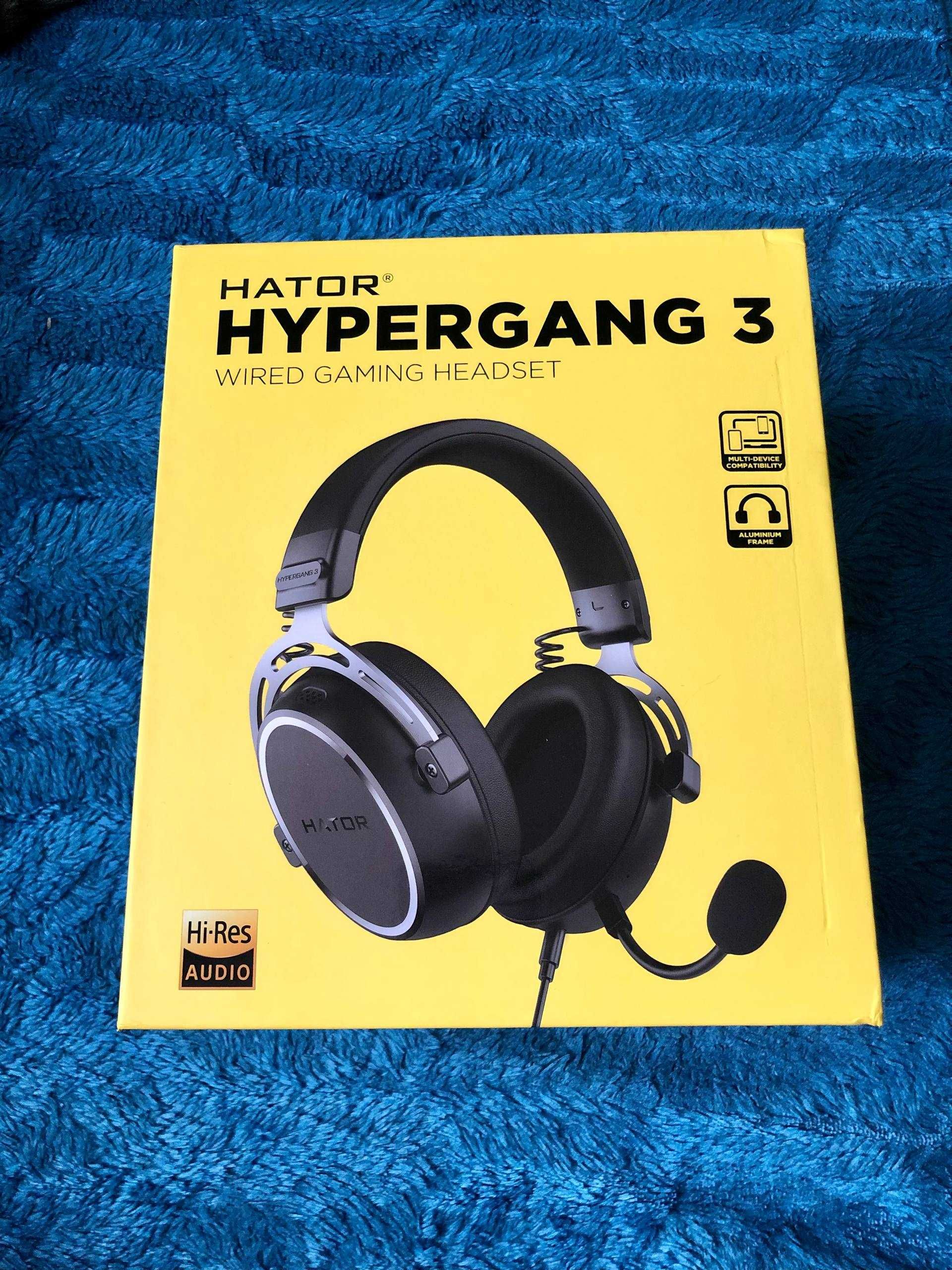 Гарнітура дротова ігрова Hator HYPERGANG 3 Hi-Res Black
