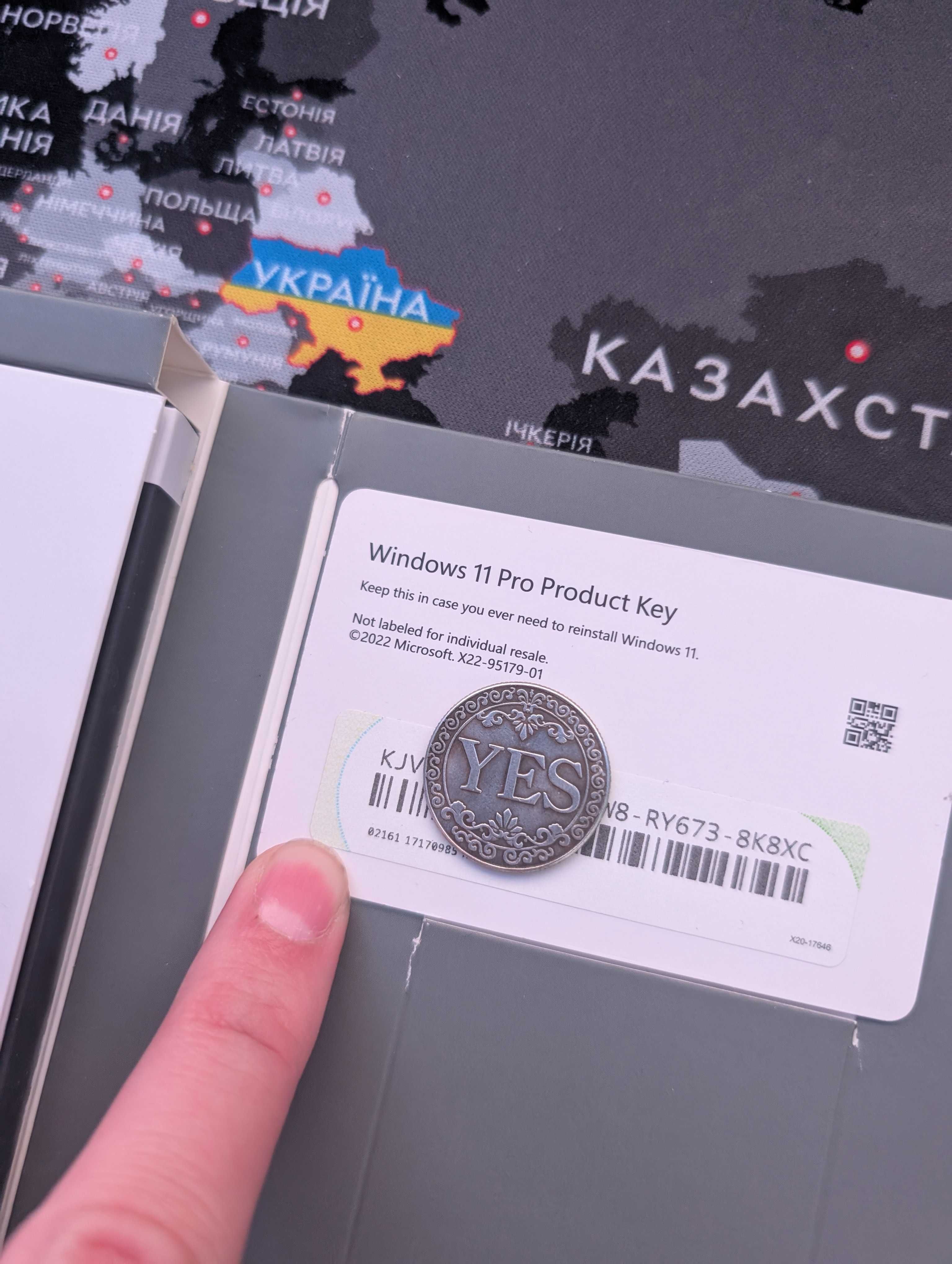 Фізична Windows 11 Pro Боксова Ліцензія Віндовс | USB флешка + Ключ