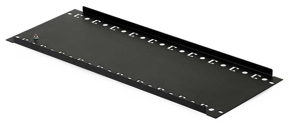 Blacha montażowa 4U z szyną DIN-TH35-24xS do szaf RACK19"