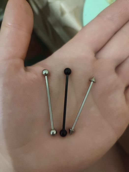 Штанга/Пирсинг,пуп,губа,язык,хрящ,нос,бровь(лабрет,штанга,банан,смайл