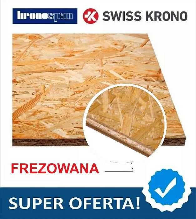 Płyta OSB frezowana OSB-3 Frez 25mm 2,5cm 25mm pióro wpust