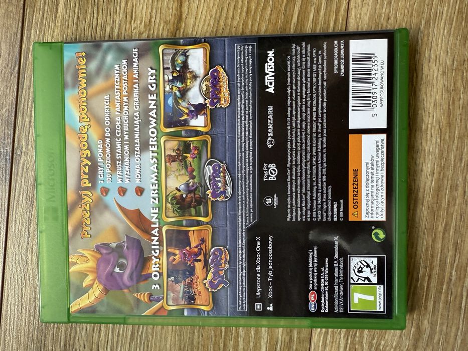 Gra Spyro Trilogy PL 3 części 3w1 Polska Dubbing Xbox One S X Series X