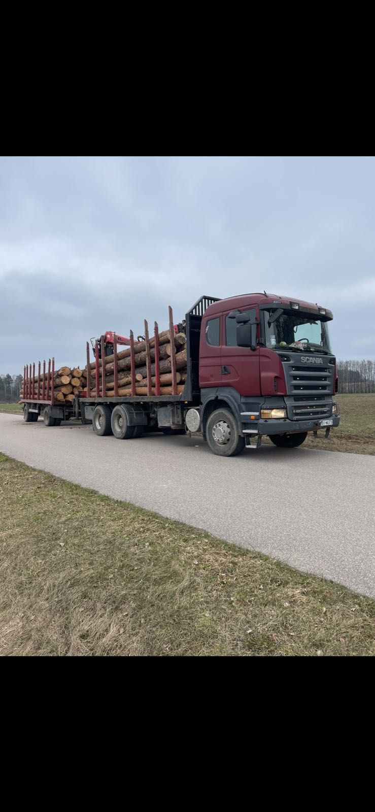 Samochód ciężarowy do drewna Scania R480  6x4  z HDS