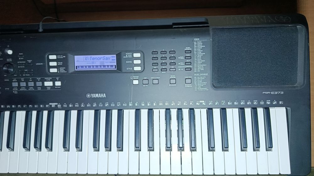 Yamaha PSR -E373 keyboard klawisze