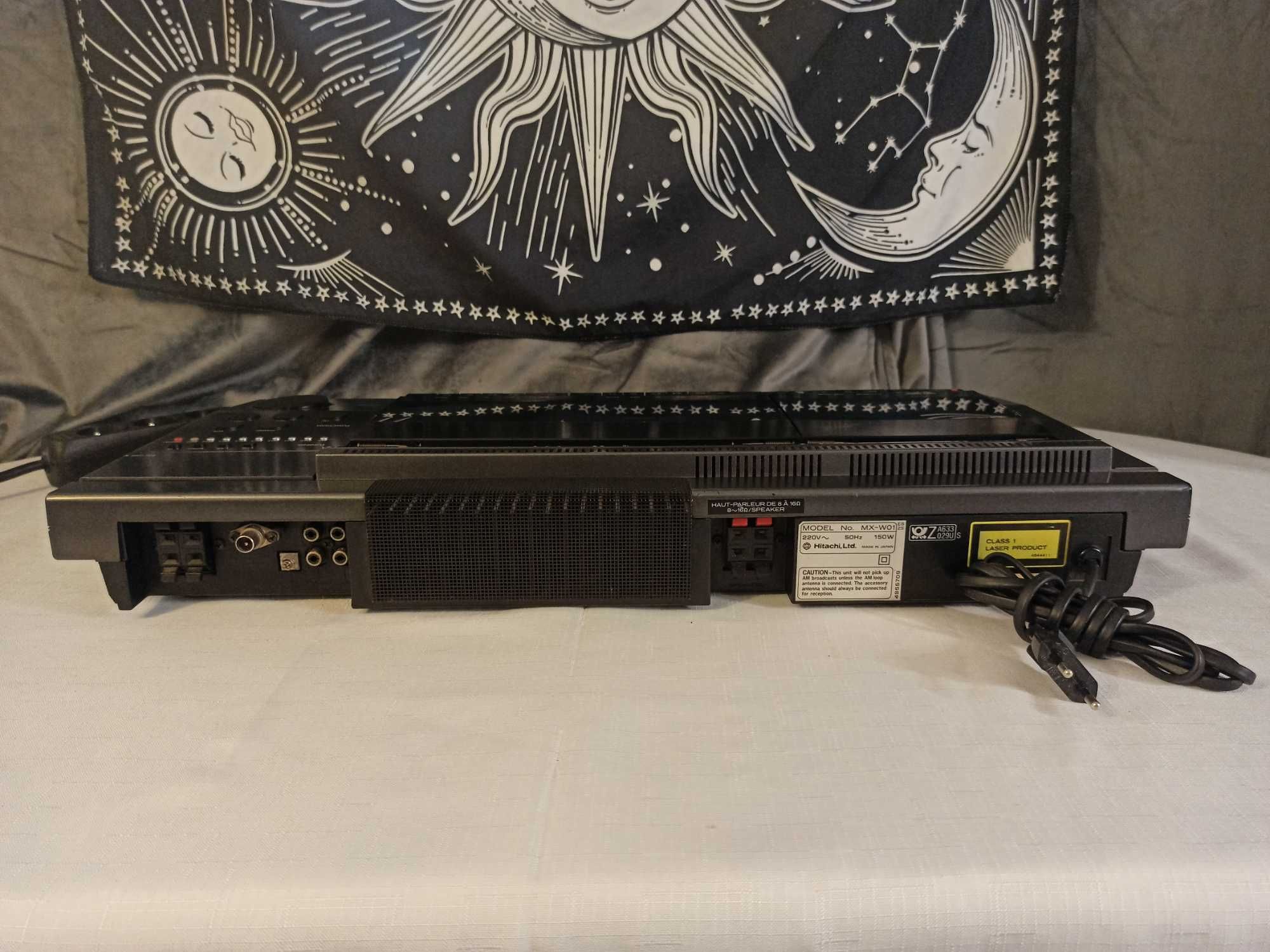 Amplituner wzmacniacz HITACHI MX-W01 z CD i magnetofonem KOMBAJN