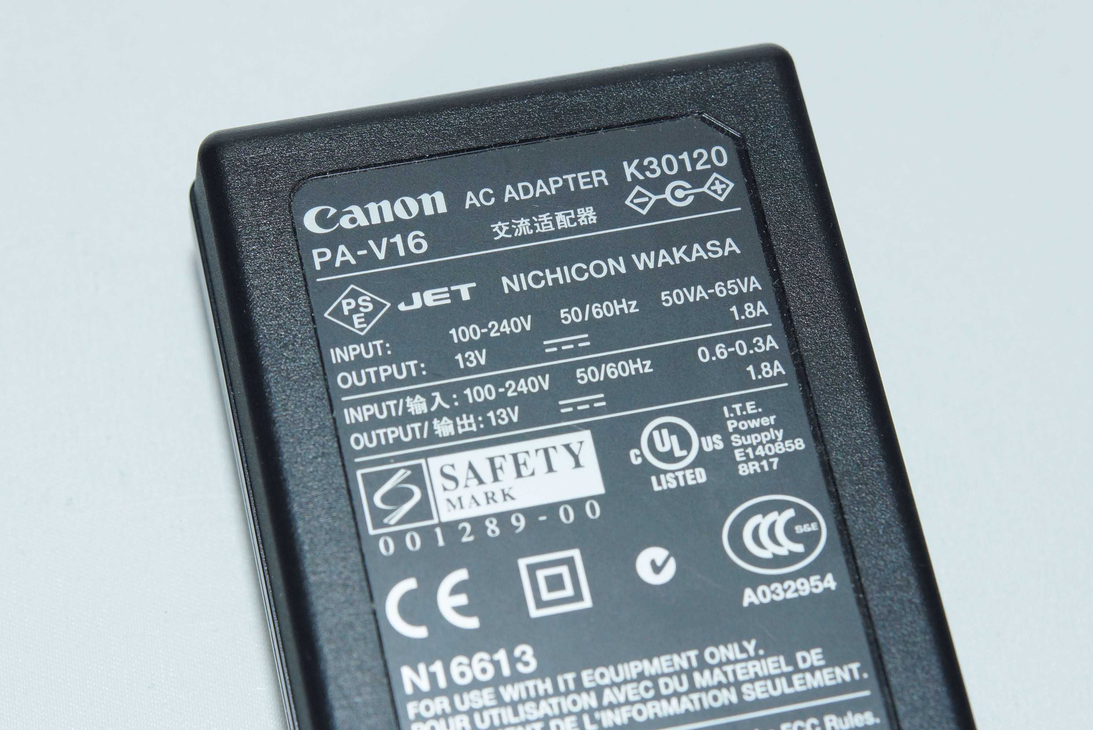 Zasilacz sieciowy CANON PA-V16 K3O12O 13V 1.8A 23.4W (Oryginał)