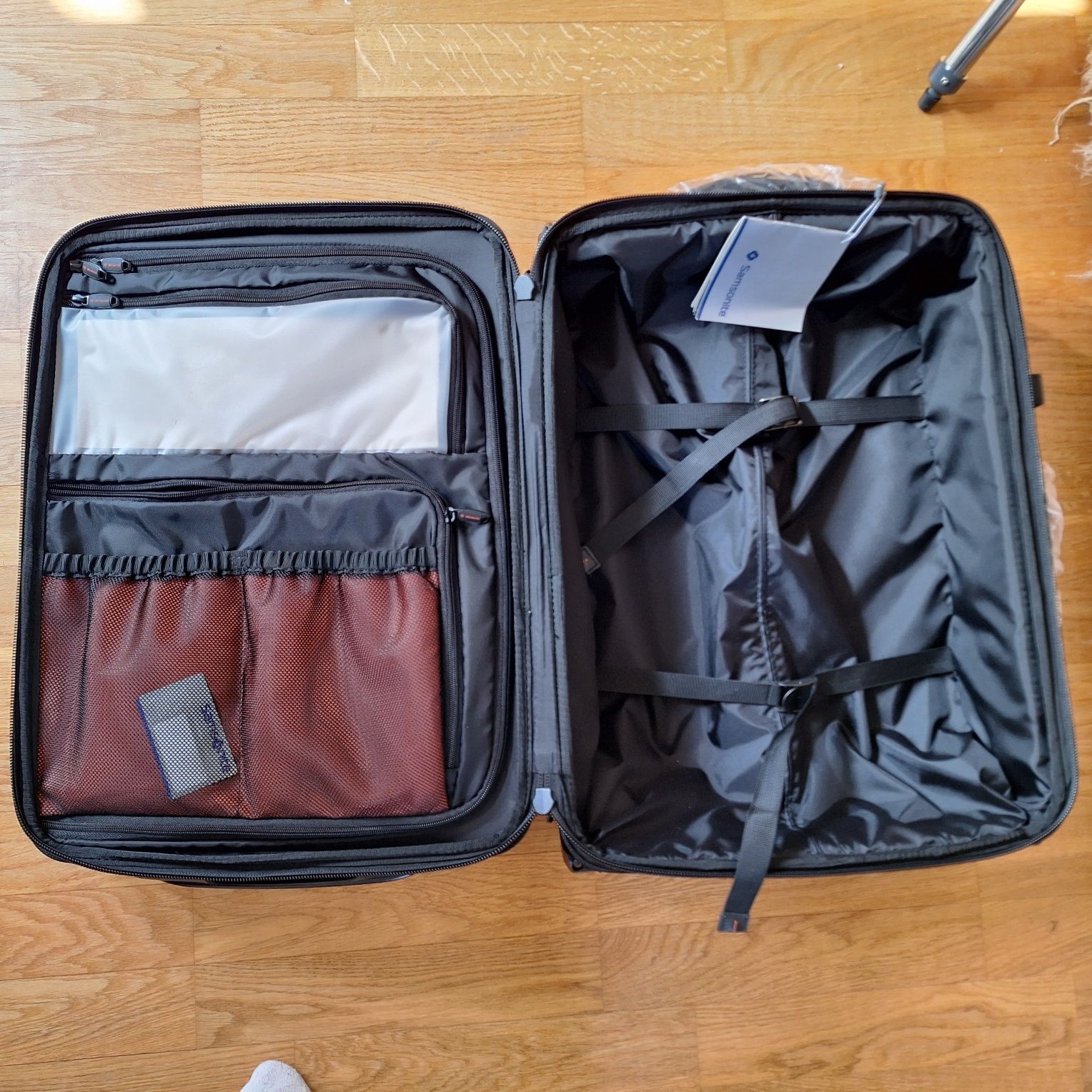 walizka Samsonite, walizka kabinowa, nowa, nylonowa, pojemna, 42/48 l