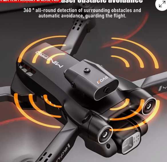 Dron RC z podwójną kamerą S19 3 baterie