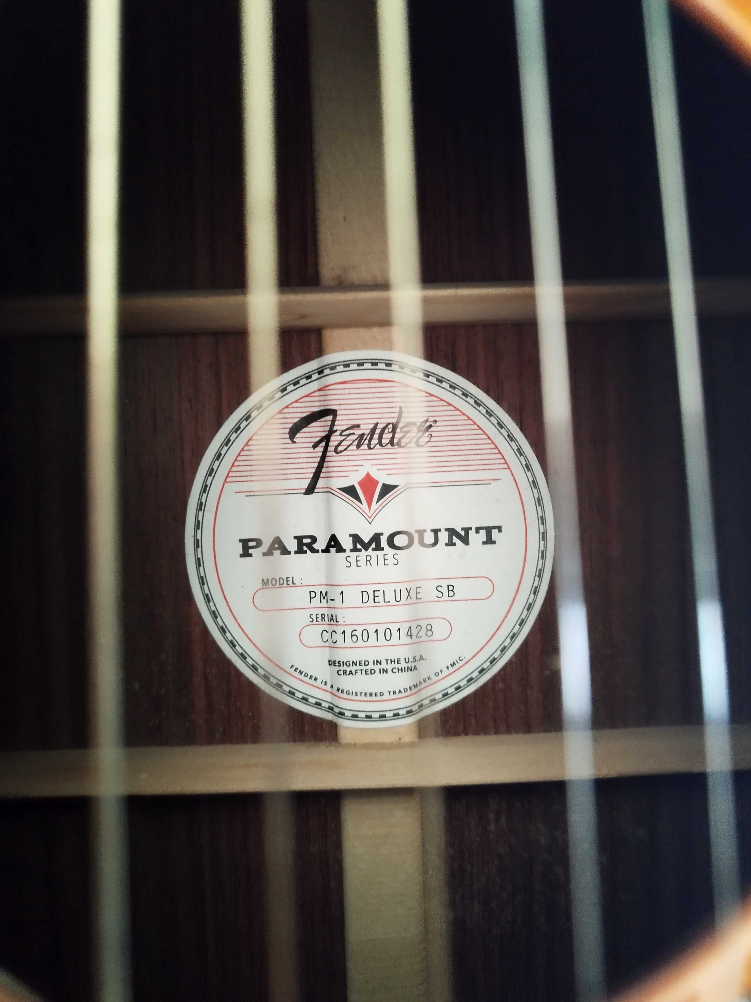 Vendo Guitarra Profissional Fender Paramount PM-1 DELUXE SB