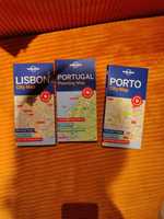 Mapa Portugalia Porto Lizbona Lonely planet mapy