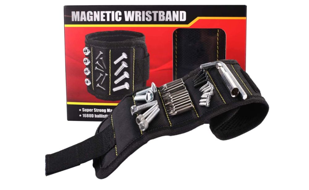 Wristband / Bracelete Magnético de Íman para Parafusos Pregos Brocas