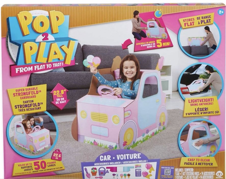 Pop 2 Play Concentra Carro Rosa