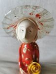 Anioł dama rzeźba figura ceramiczny rękodzieło dziewczyna