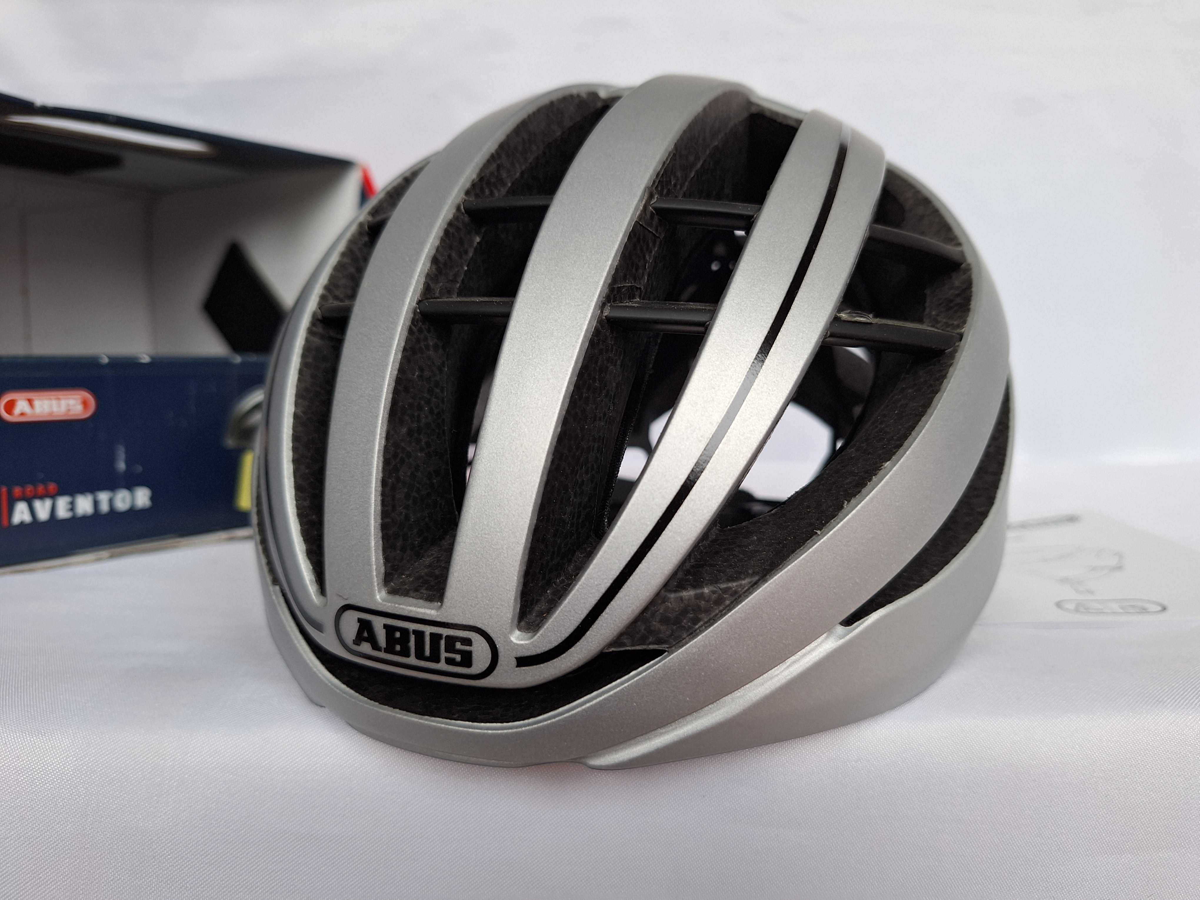 Kask rowerowy Abus Aventor Gleam Silver S 51-55cm