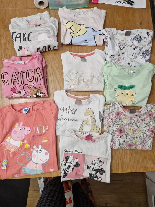 10 kompletów piżamy dla dziewczynki ! Mix rozmiar 110 / 116