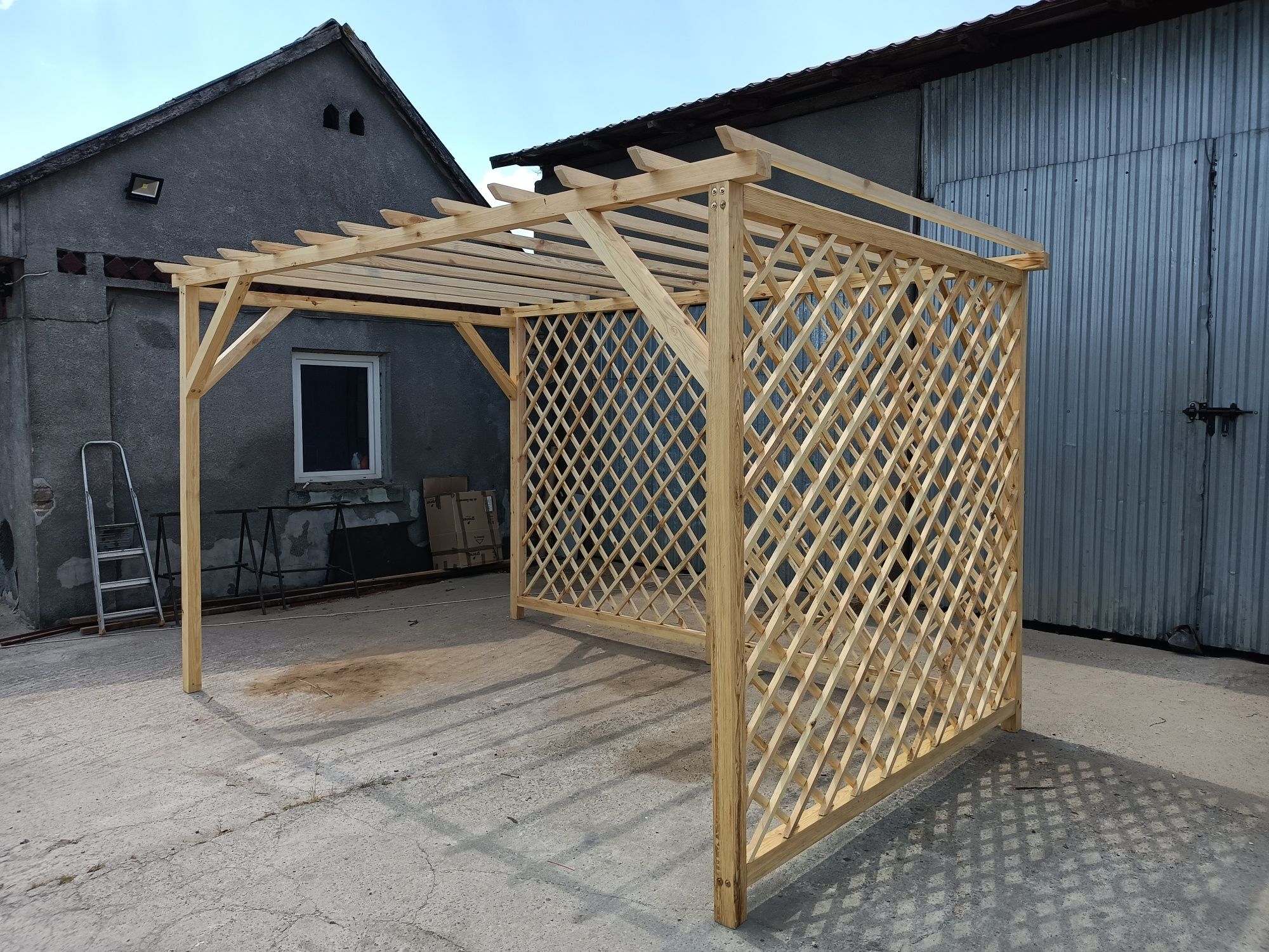 Pergola Ogrodowa Altana pod winogron, róże