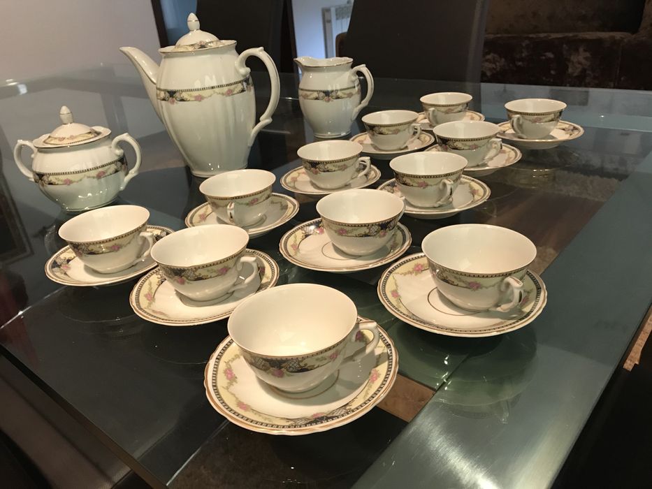 Conjunto de chavenas cafe/cha