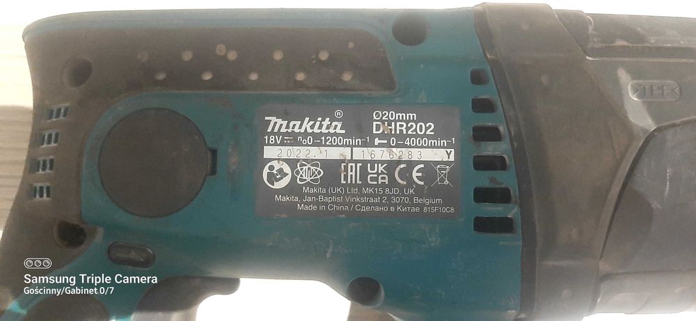 Młotowiertarka Makita 18 V