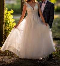 Suknia ślubna biała rozmiar 38 (M)