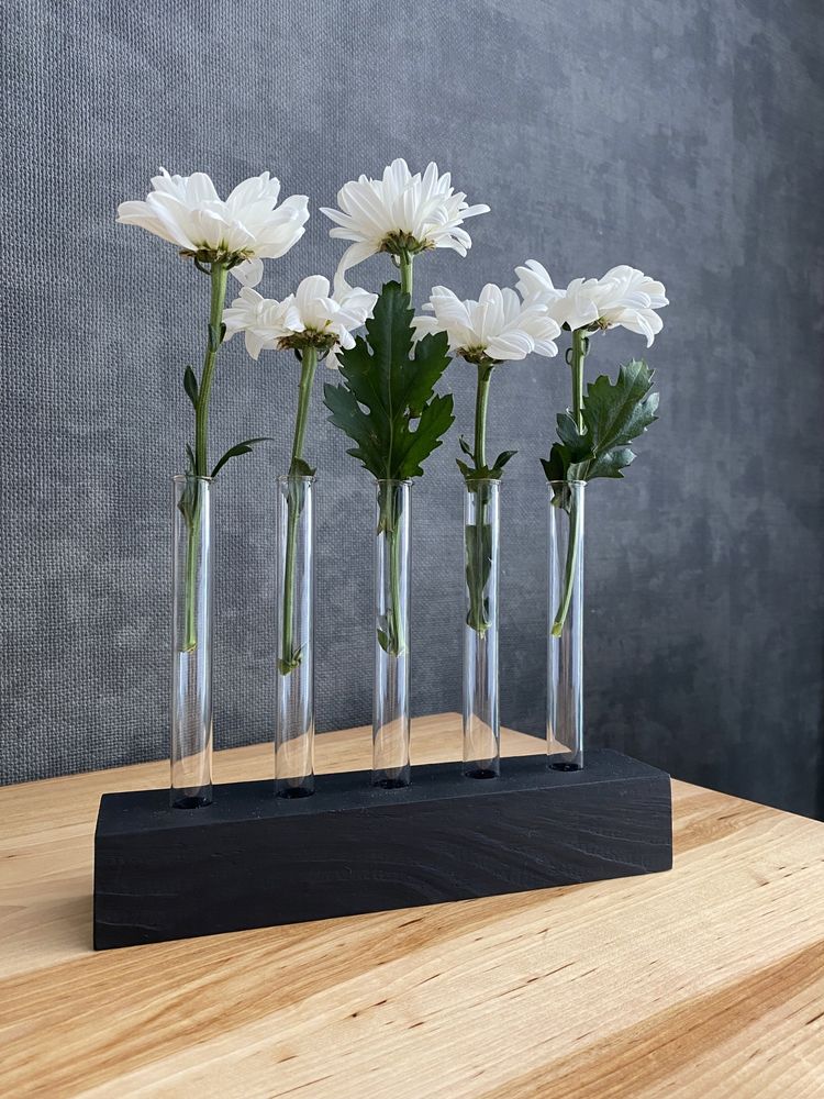Ековаза підставка для квітів квіти в пробірках декор для дому подаруно