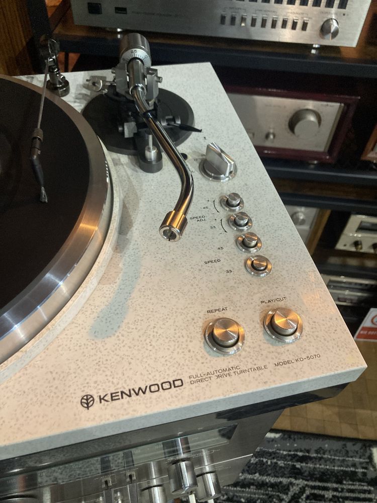 Retrospekcja Studio Gramofon Kenwood KD-5070 Audio Technica DL-103R