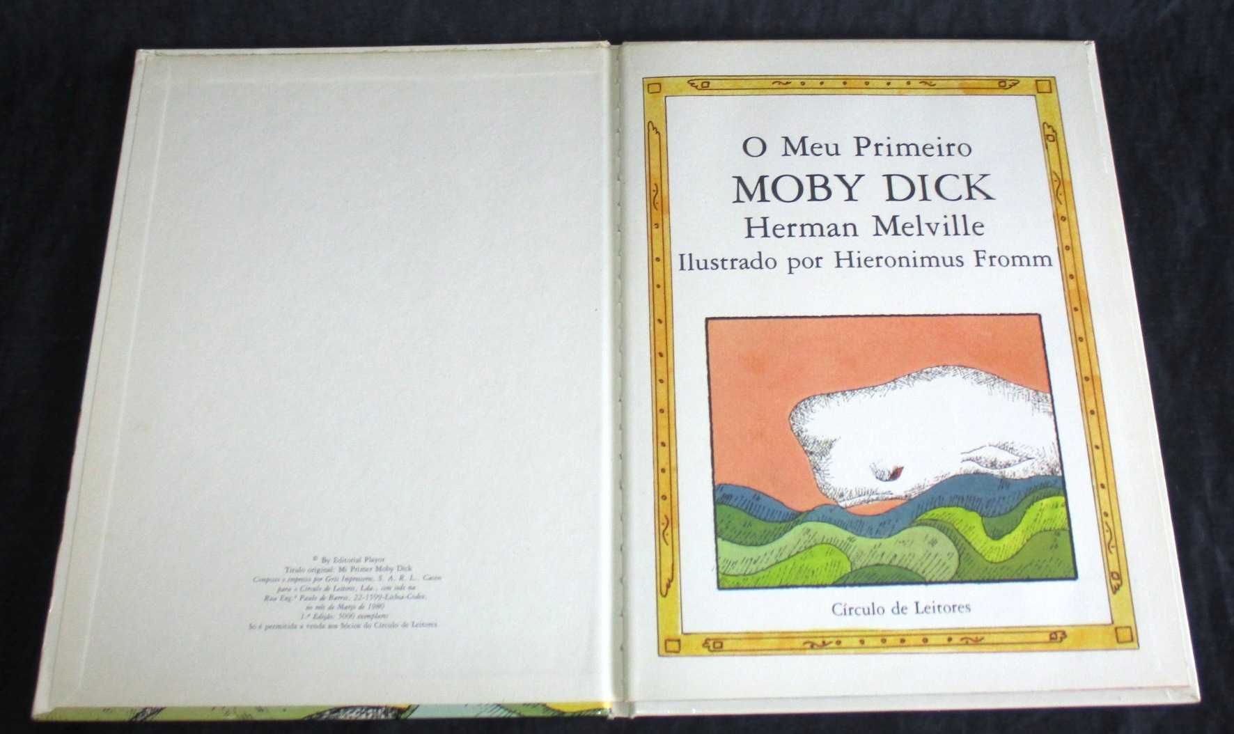 Livro O Meu Primeiro Moby Dick Herman Melville ilustrado