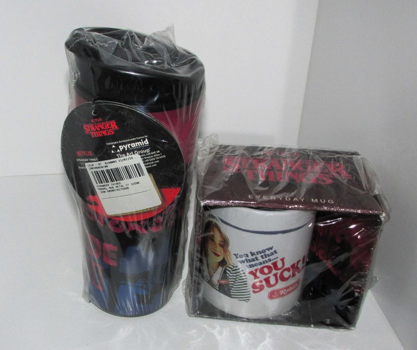 Stranger Things Travel Metal Mug + Everyday Mug