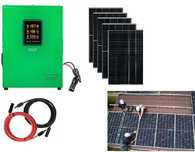 Zestaw solarny fotowoltaiczny do grzania wody 2,5KW z mocowaniem