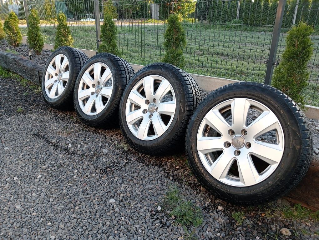 Felgi audi + nowe opony Sunfull 205/55/r16 2024 rok zima