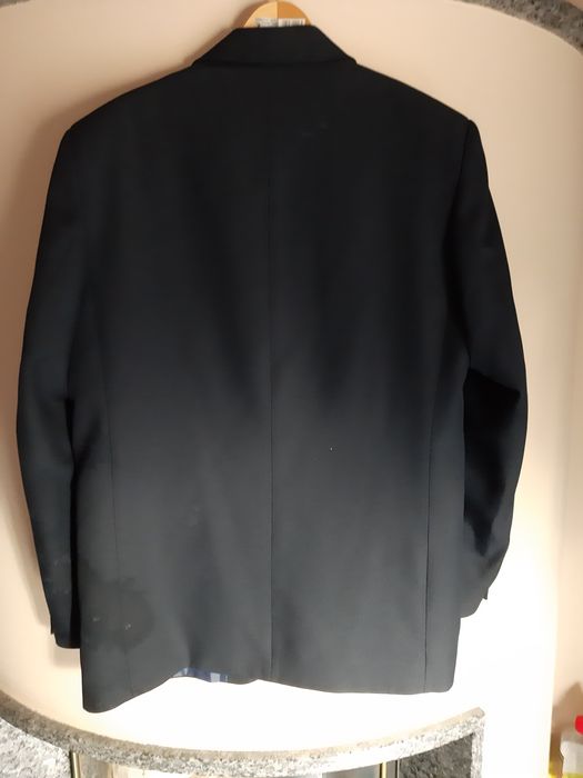 Marynarka 182/100 granatowa firmowa wady plamy klasyk męska Croton ga