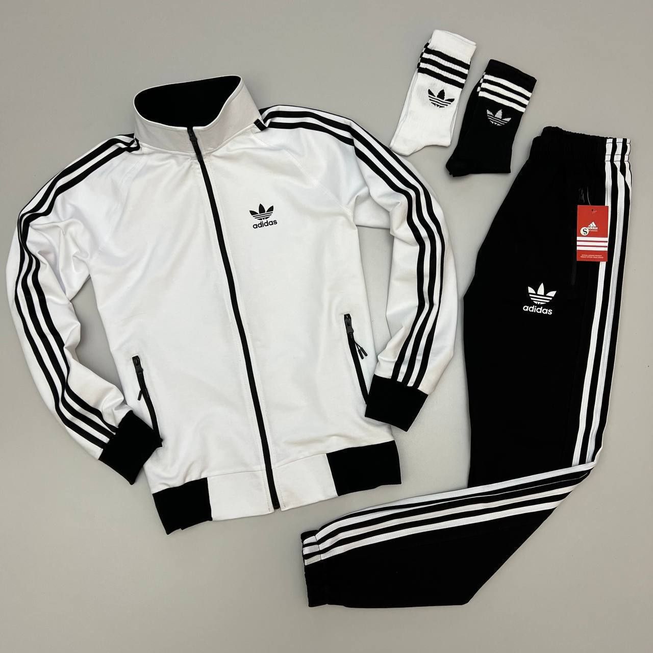 Спортивний чоловічій костюм Adidas: кофта-штани+Подарунок!