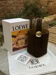 Torebka Loewe mini pebble bucket suede