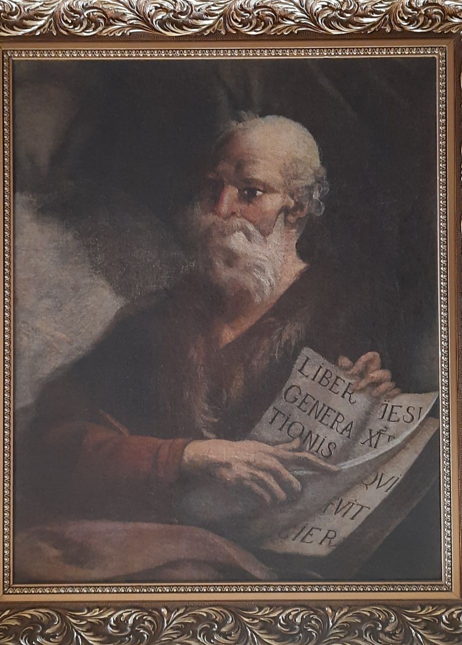 Obraz św.Mateusz XVII/XVIII w. Szkoła flamandzka