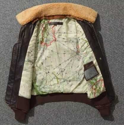 Męska kurtka pilotka prawdziwa naturalna skóra XL