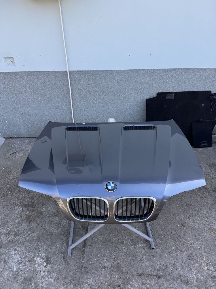 Bmw e53 x5 maska przednia pokrywa silnika 0400 stahl-grau