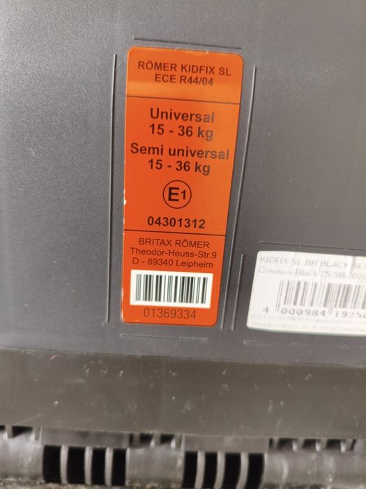 Cadeira criança britax kidfix sl 15-36kg