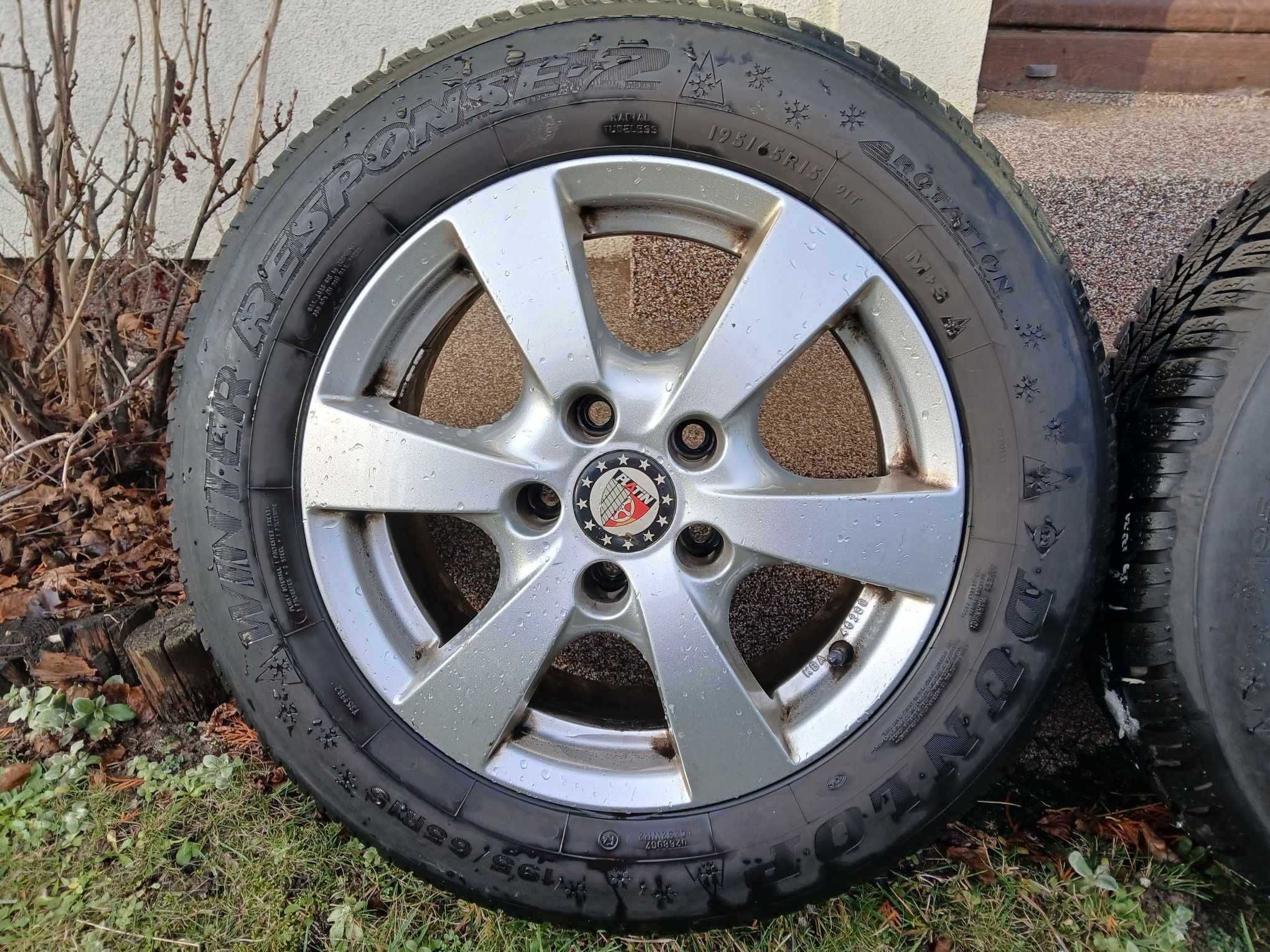 Alufelgi koła zimowe Opel Astra Zafira 5x110 Opony Dunlop