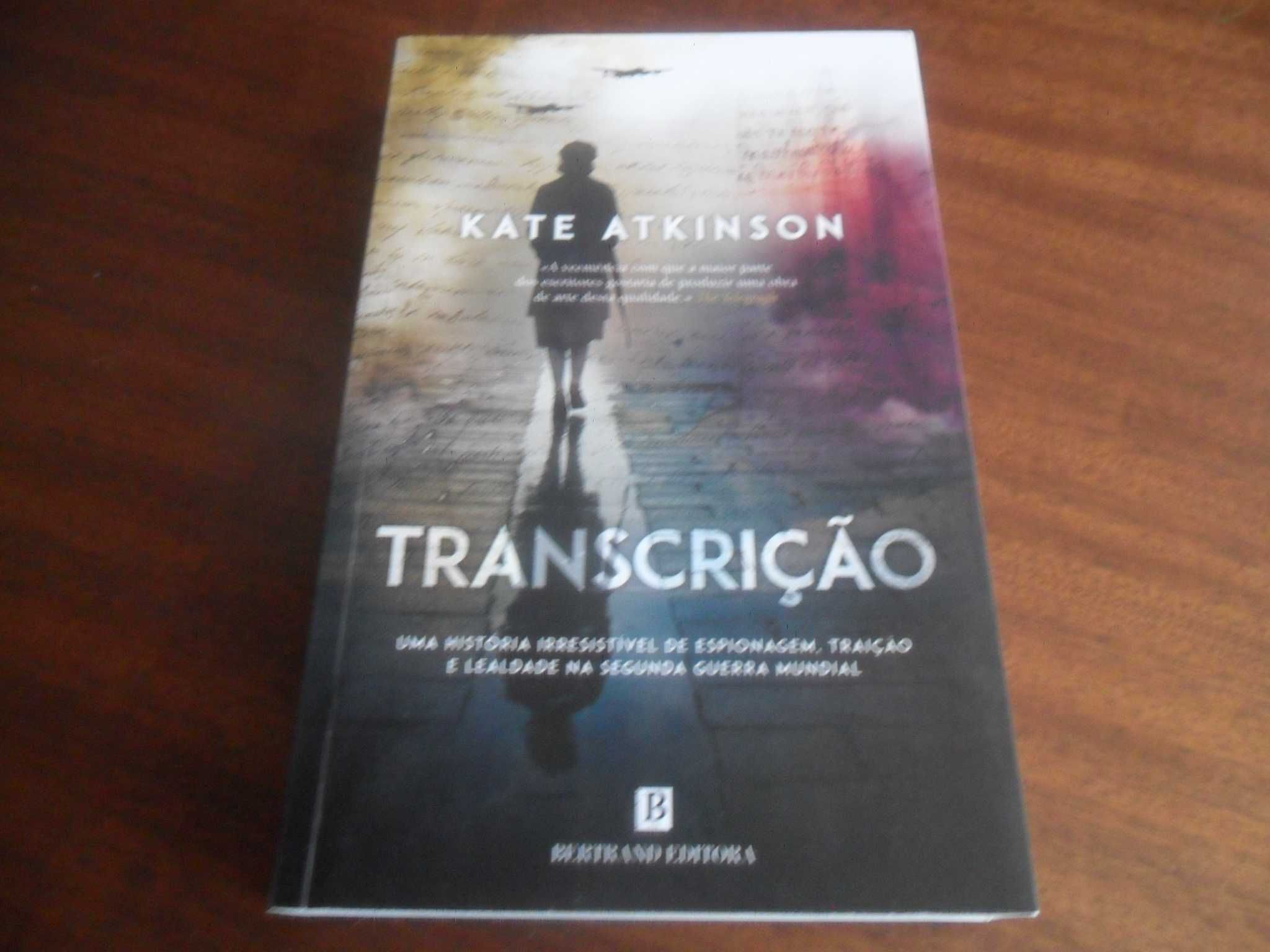 "Transcrição" de Kate Atkinson - 1ª Edição de 2020