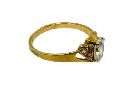 Złoty pierścionek Cyrkonia próba 585 r.14 1,88G