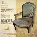 Antyk Fotel, "Ludwik XV - rokoko" - stan oryginalny.